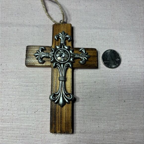 2 Elegant Wooden Crosses Home Wall Decor EPC See photos for size references! - Picture 5 of 7